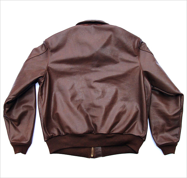 Good Wear Leather 27753 Type A-2 Jacket Reverse View Flat