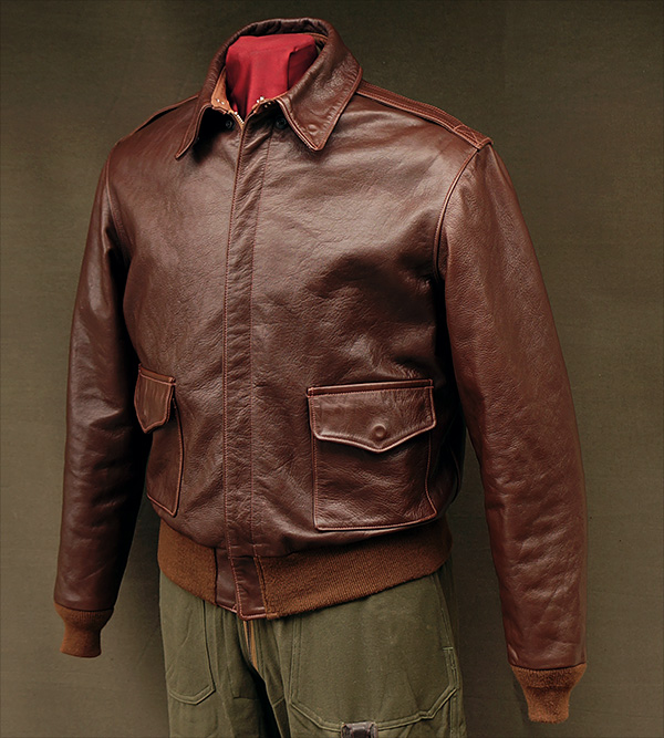 Good Wear Leather Aero W535-ac-16160 Type A-2 Jacket Front View 