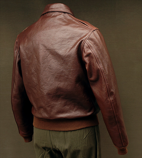 Good Wear Leather Aero W535-ac-16160 Type A-2 Jacket Reverse View 