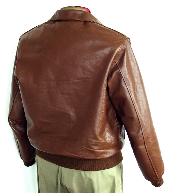 Good Wear Leather's Bronco MFG. Co. Type A-2 Reverse View