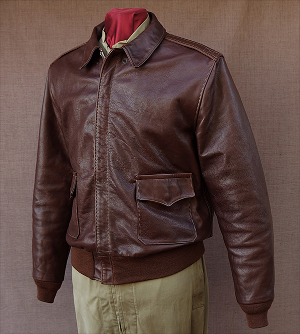 Good Wear Leather's Bronco MFG. Co. Type A-2 Front View