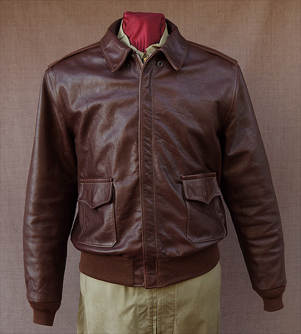 Good Wear Leather's Bronco MFG. Co. Type A-2 Front View