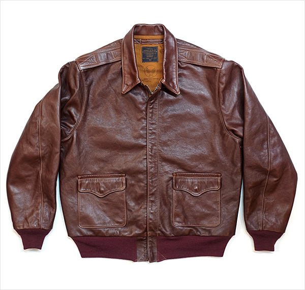 Good Wear Leather's J.A. Dubow Type A-2 Flight Jacket Front View