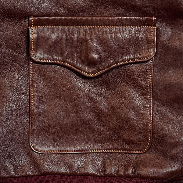 Good Wear Leather's J.A. Dubow Type A-2 Flight Jacket Front View