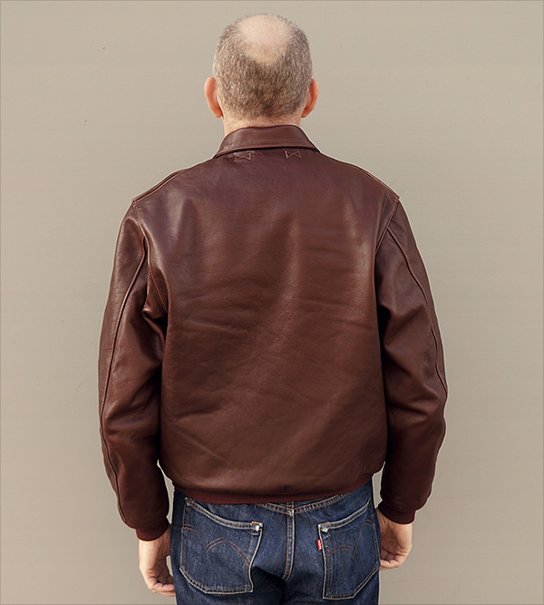 Good Wear Leather's J.A. Dubow Type A-2 Flight Jacket Front View