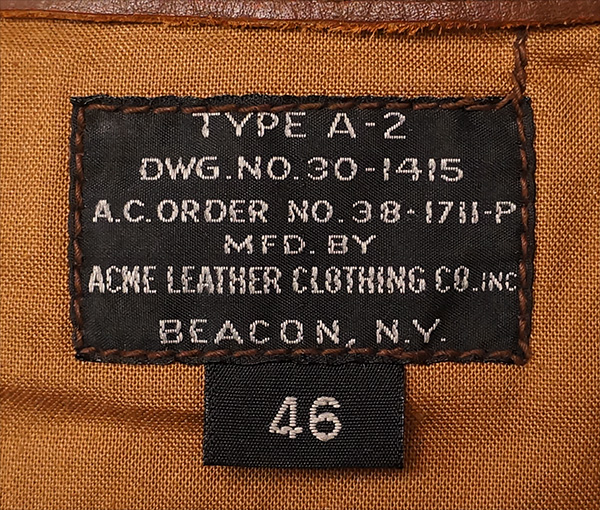 Good Wear Leather Coat Company — Sale Dubow 20960 A-2 Jacket