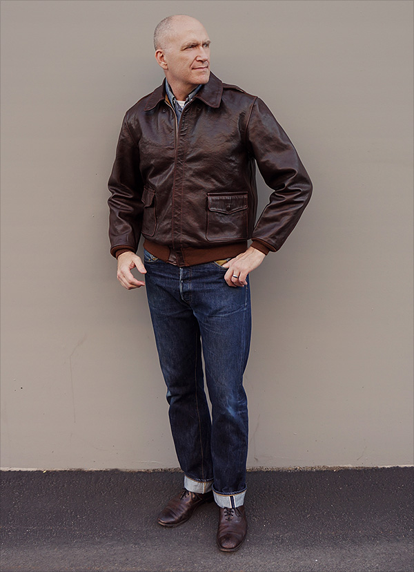 Good Wear Cable Raincoat 27753 Type B-2 Horsehide Flight Jacket