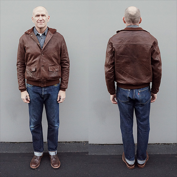 Eastman Leather Clothing Type A-1 U.S. Army Air Corps Sheepskin Flight Jacket