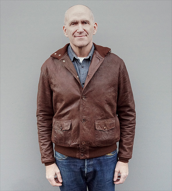 Eastman Leather Clothing Type A-1 U.S. Army Air Corps Sheepskin Flight Jacket