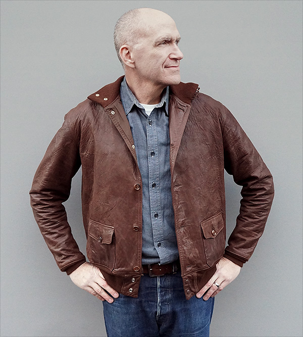 Eastman Leather Clothing Type A-1 U.S. Army Air Corps Sheepskin Flight Jacket