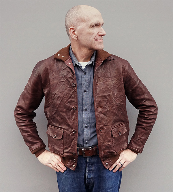 Good Wear Leather Type A-1 U.S. Army Air Corps Sheepskin Flight Jacket