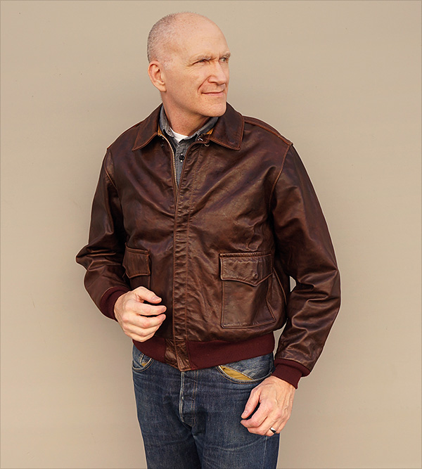 Good Wear Acme Leather Clothing Co. Type A-2 Horsehide Horween Flight Jacket