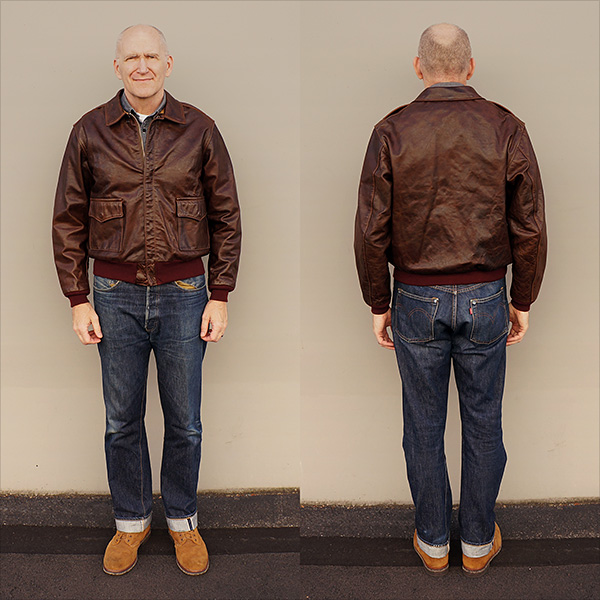 Good Wear Acme Leather Clothing Co. Type A-2 Horsehide Horween Flight Jacket