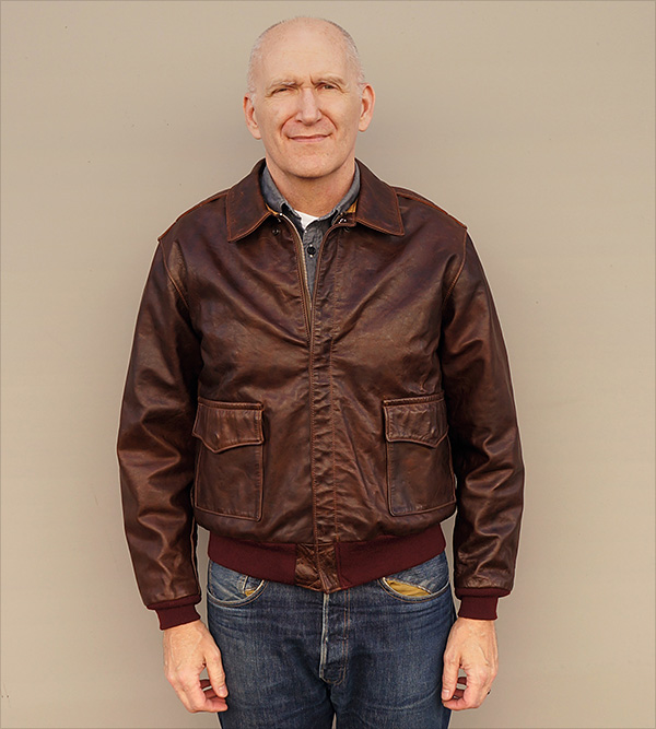 Good Wear Acme Leather Clothing Co. Type A-2 Horsehide Horween Flight Jacket