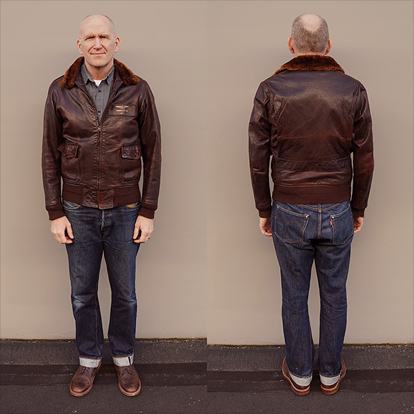 American Sportswear AN-6552 U.S. Navy Goatskin Flight Jacket