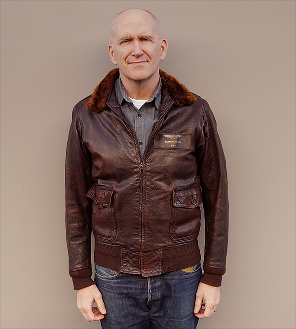 American Sportswear AN-6552 U.S. Navy Goatskin Flight Jacket