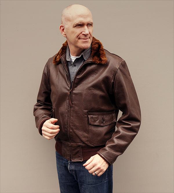 American Sportswear AN-6552 U.S. Navy Goatskin Flight Jacket