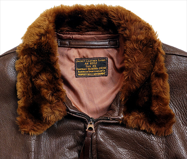 American Sportswear AN-6552 U.S. Navy Goatskin Flight Jacket