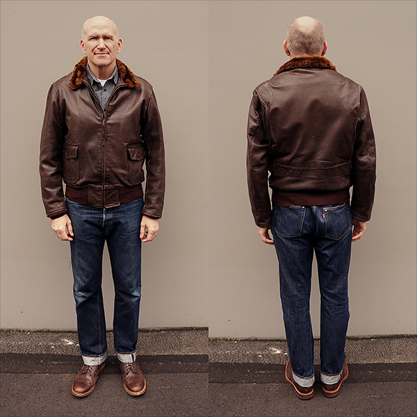 American Sportswear AN-6552 U.S. Navy Goatskin Flight Jacket