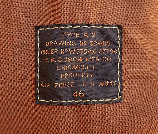 Good Wear Leather Coat Company — Sale Dubow 27798 A-2 Jacket