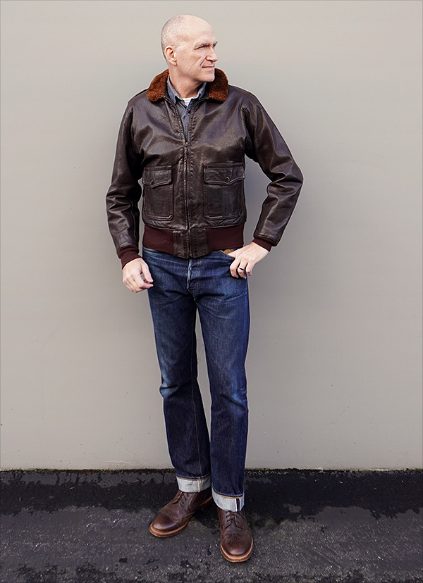 Original Cagleco Sportswear U. S. Navy G-1 MIL-J-7823 Flight Jacket