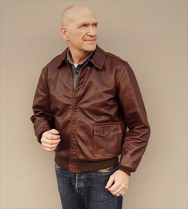 Cable Raincoat Co. 42-10008-P Type A-2 Army Air Force Horsehide Flight Jacket