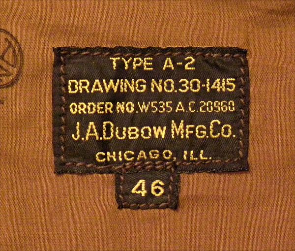 Good Wear Leather Coat Company — Sale Dubow A-2 Jacket