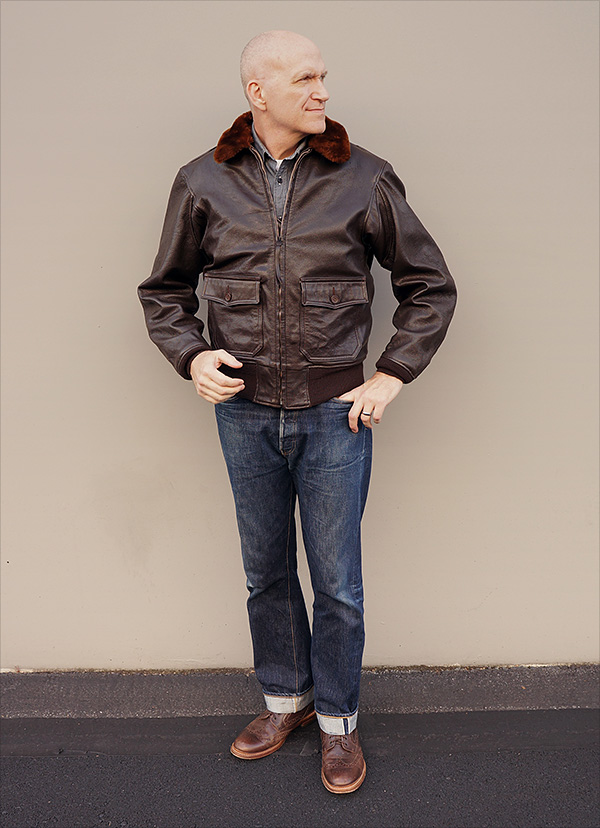 Cagleco Sportswear G-1 U.S. Navy Goatskin Flight Jacket