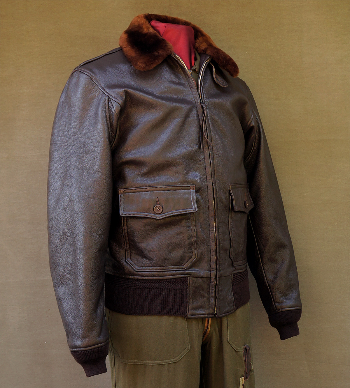 Cagleco Sportswear G-1 U.S. Navy Goatskin Flight Jacket