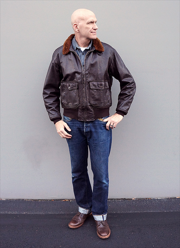 Cagleco Sportswear G-1 U.S. Navy Goatskin Flight Jacket