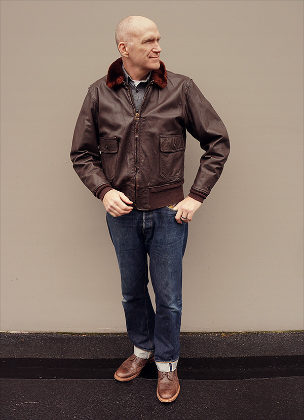 Ralph Edwards G-1 MIL-J-7823C U.S. Navy Goatskin Flight Jacket