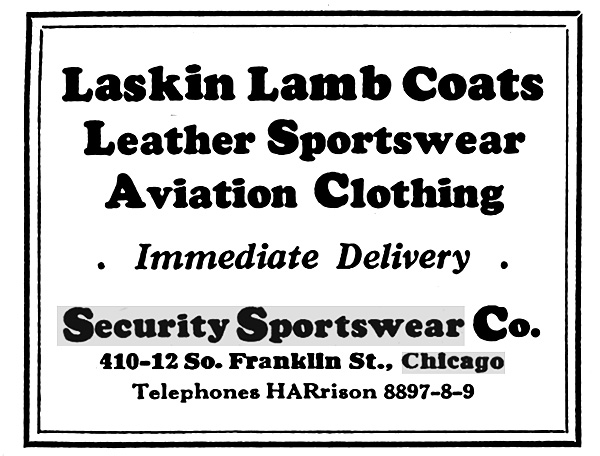 Vintage 1930s Security Sportswear Hunting Jacket