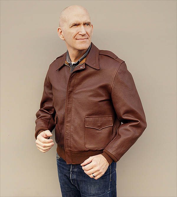 I. Chapman & Sons Spiewak Type A-2 Army Air Corps Goatskin Flight Jacket