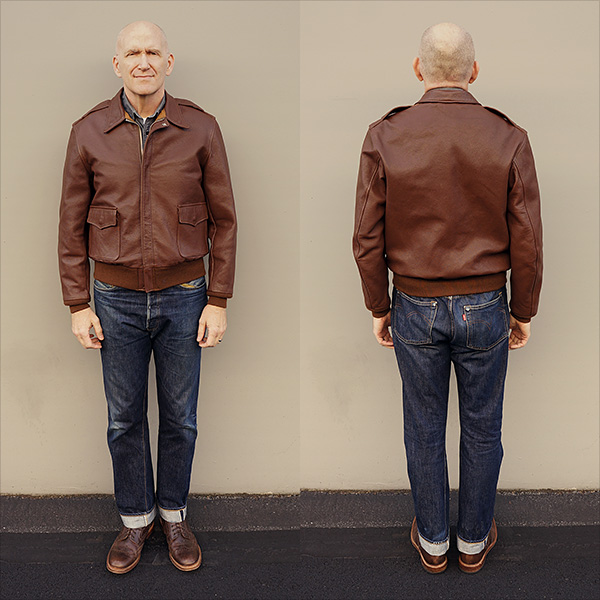 I. Chapman & Sons Spiewak Type A-2 Army Air Corps Goatskin Flight Jacket