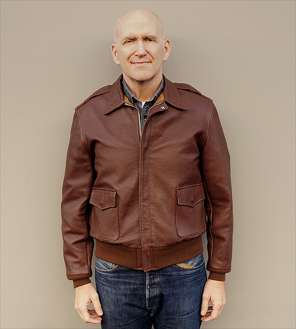 I. Chapman & Sons Spiewak Type A-2 Army Air Corps Goatskin Flight Jacket