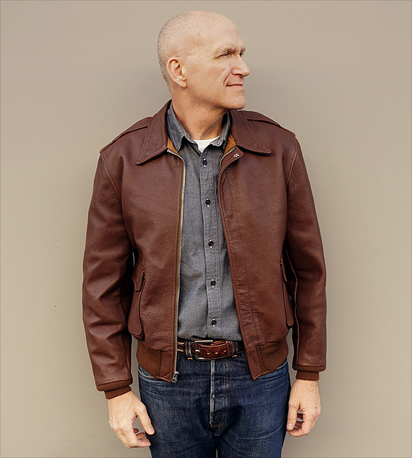 I. Chapman & Sons Spiewak Type A-2 Army Air Corps Goatskin Flight Jacket