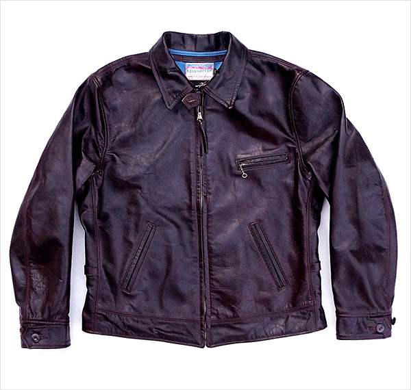 Good Wear Californian Imperial Horsehide Half-Belt Motorcycle Jacket