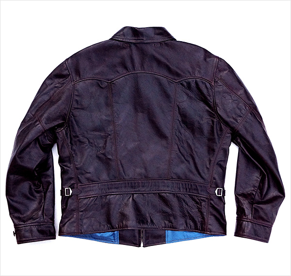 Good Wear Californian Imperial Horsehide Half-Belt Motorcycle Jacket