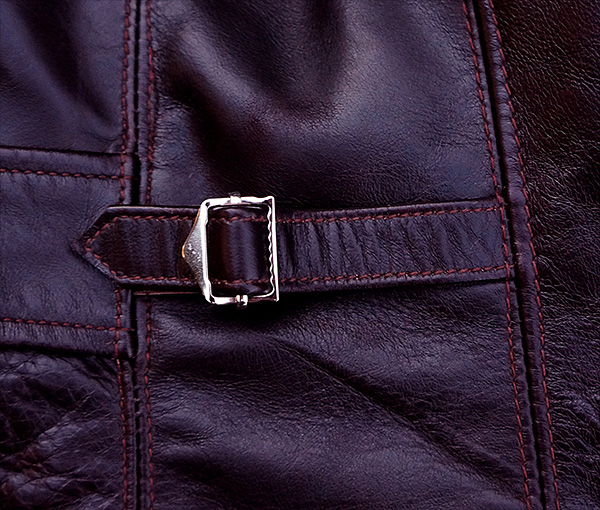 Good Wear Californian Imperial Horsehide Half-Belt Motorcycle Jacket