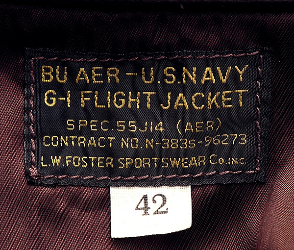 Bill Kelso L.W. Foster G-1 55J14 Flight Jacket