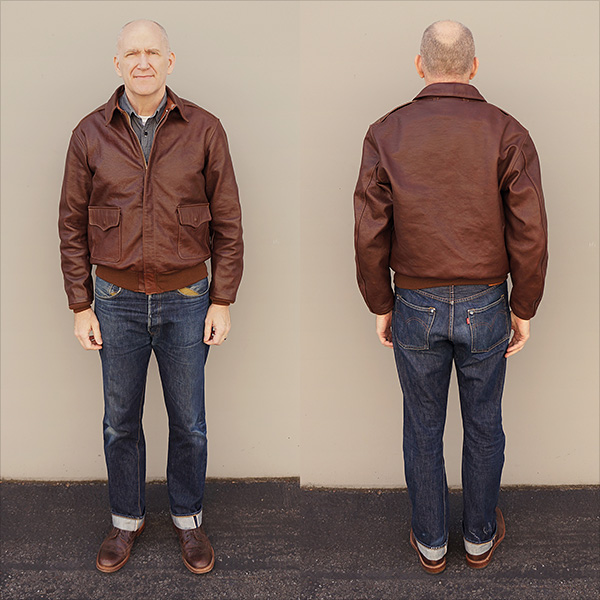 Rough Wear W535-AC-16159 Type A-2 Army Air Force Horsehide Flight Jacket