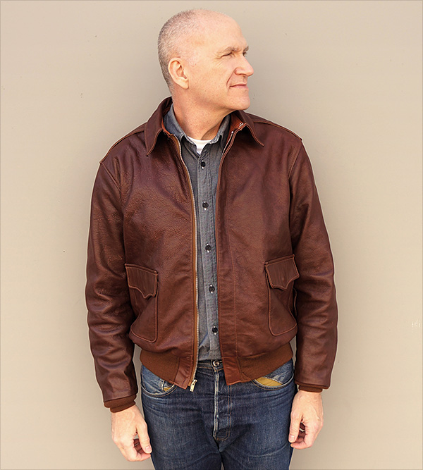 Rough Wear W535-AC-16159 Type A-2 Army Air Force Horsehide Flight Jacket