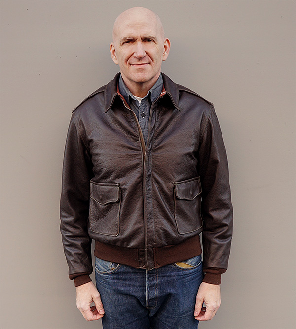 Rough Wear W535-AC-27752 Type A-2 Army Air Force Horsehide Flight Jacket