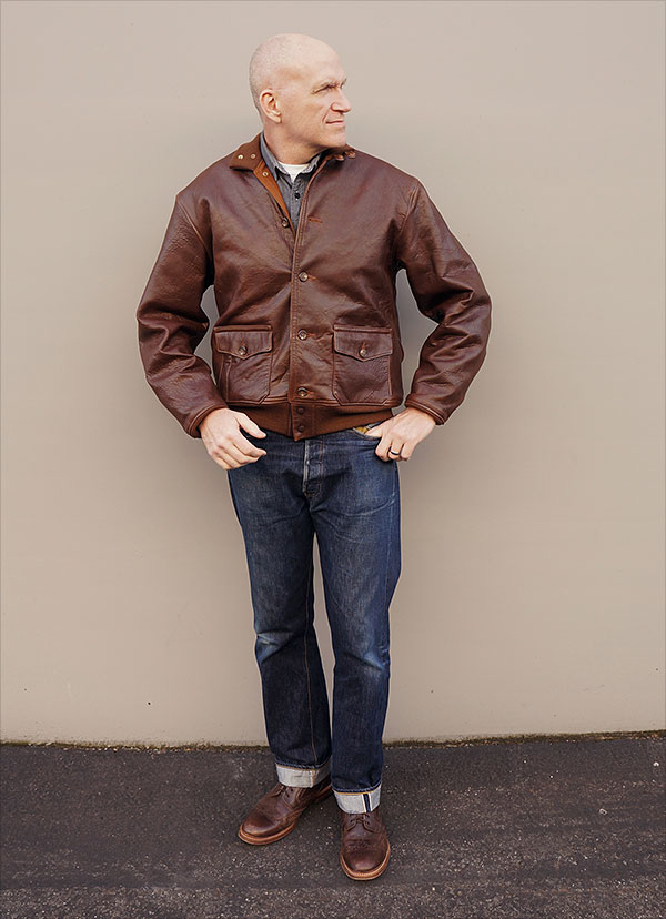 Good Wear 1930s Sheepskin Type A-1 Flight Jacket
