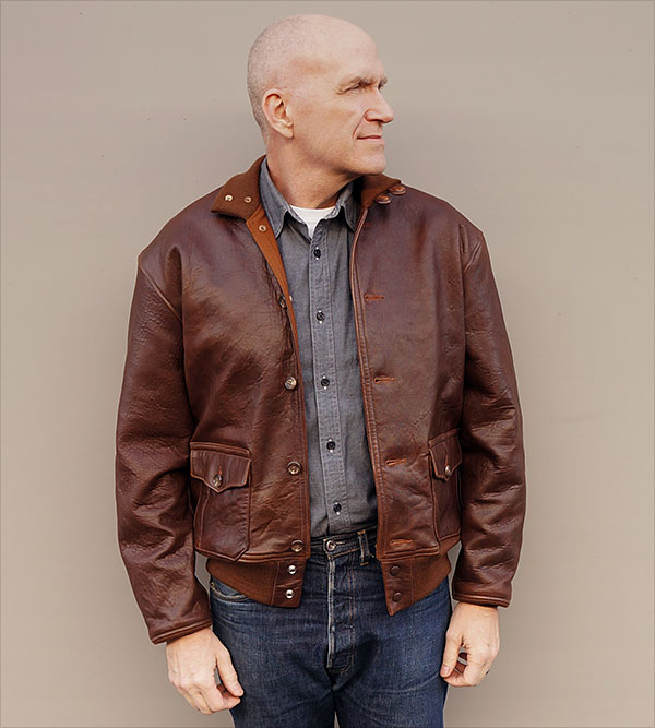 Good Wear 1930s Sheepskin Type A-1 Flight Jacket