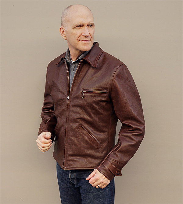 Good Wear Californian Ventura Horsehide Half-Belt 1930s Jacket