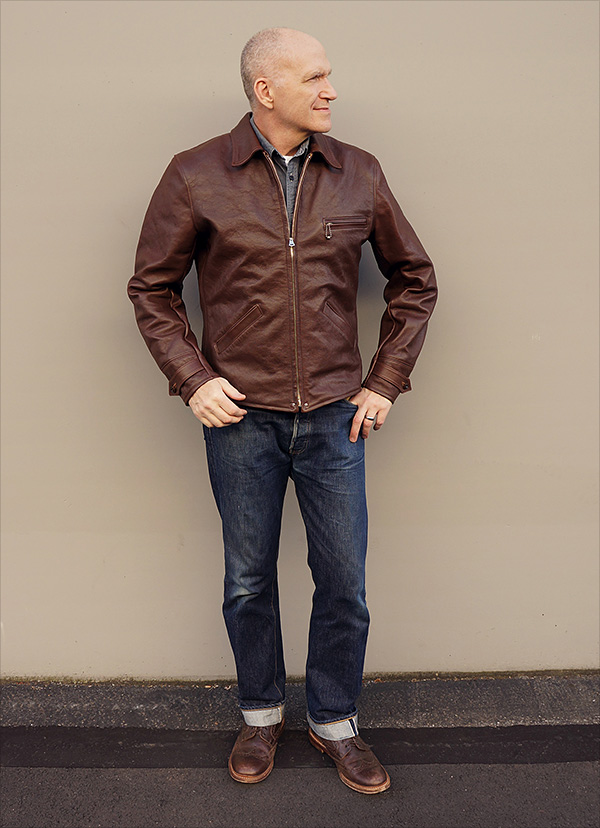 Good Wear Californian Ventura Horsehide Half-Belt 1930s Jacket