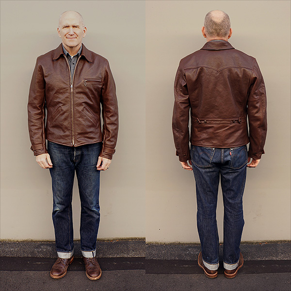 Good Wear Californian Ventura Horsehide Half-Belt 1930s Jacket