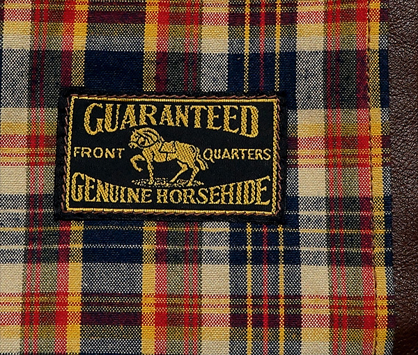 Good Wear Californian Ventura Horsehide Half-Belt 1930s Jacket