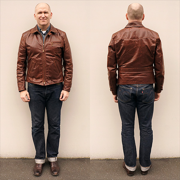 Good Wear Ventura Horween Horsehide Half Belt Leather Jacket